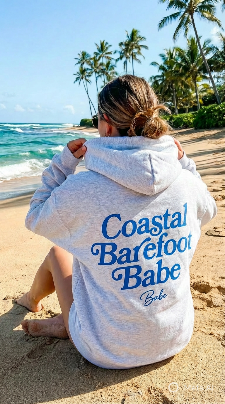 Coastal Barefoot Babe Hoodie