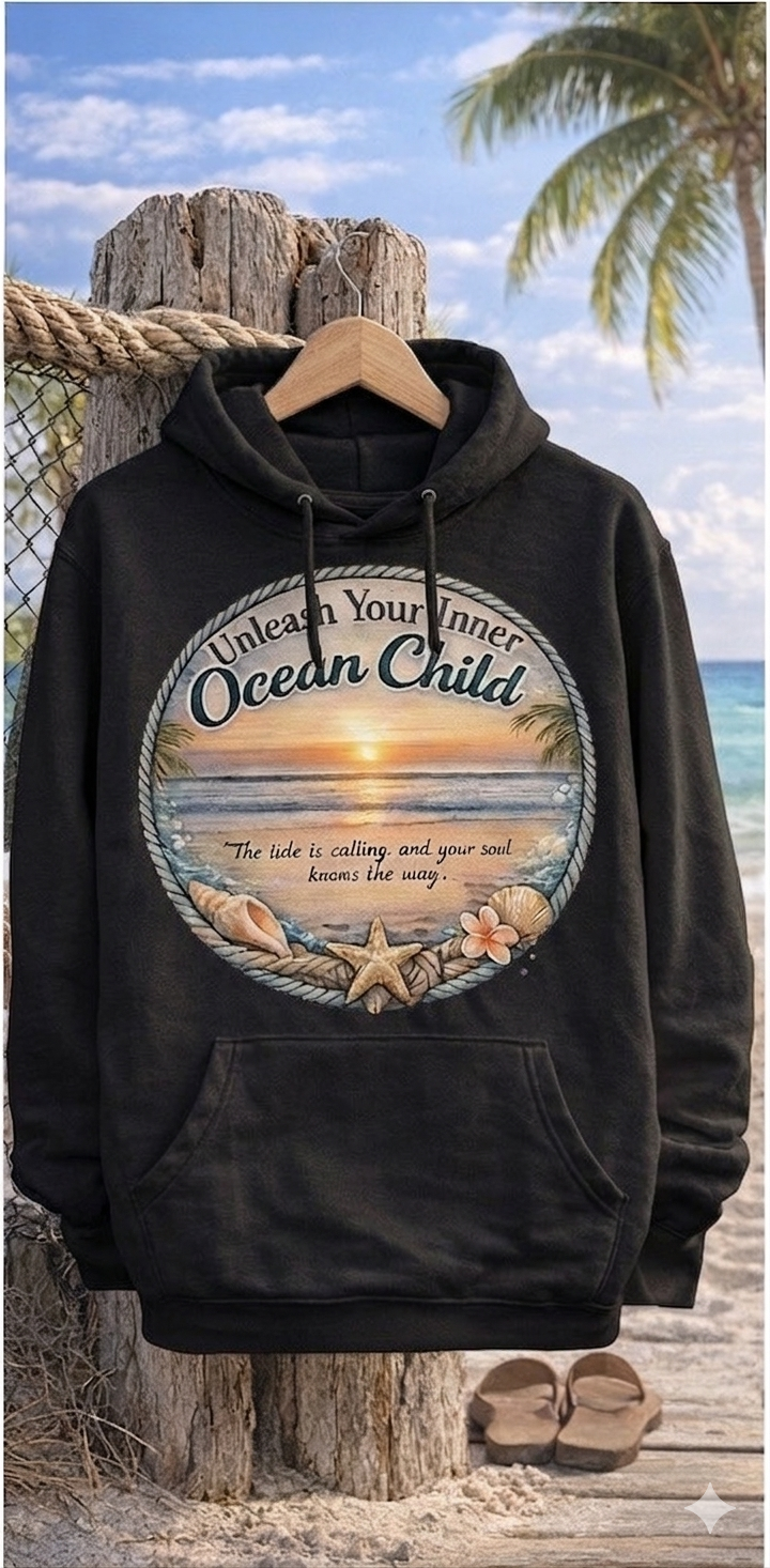 "Unleash Your Inner Ocean Child" Hoodie