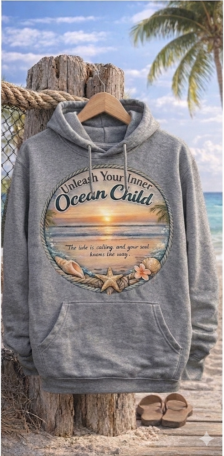 "Unleash Your Inner Ocean Child" Hoodie