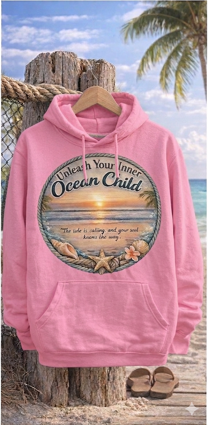 "Unleash Your Inner Ocean Child" Hoodie