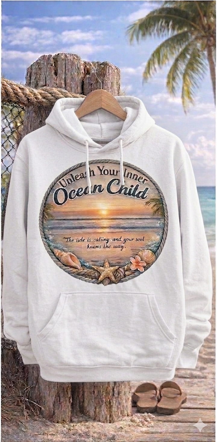"Unleash Your Inner Ocean Child" Hoodie