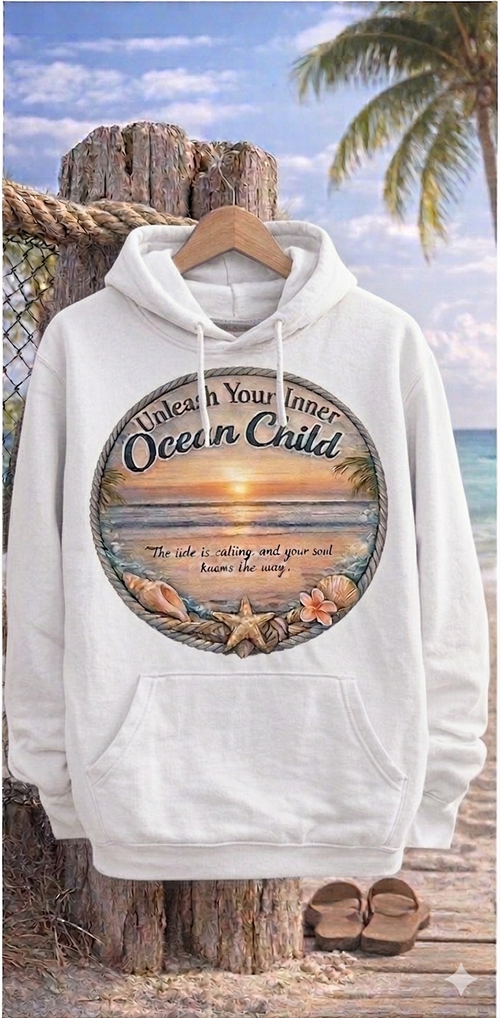 "Unleash Your Inner Ocean Child" Hoodie