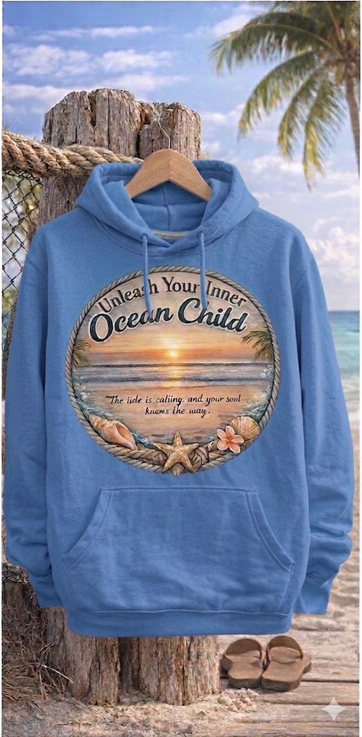 "Unleash Your Inner Ocean Child" Hoodie